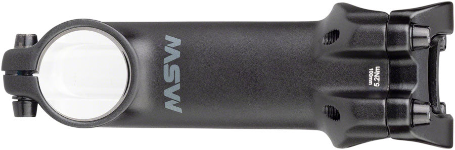 MSW 17 Stem - 100mm 31.8 Clamp +/-17 1 1/8" Aluminum Black-Goodwynn&#39;sGoodwynn&#39;s