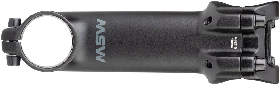 MSW 17 Stem - 110mm 31.8 Clamp +/-17 1 1/8" Aluminum Black-Goodwynn&#39;sGoodwynn&#39;s