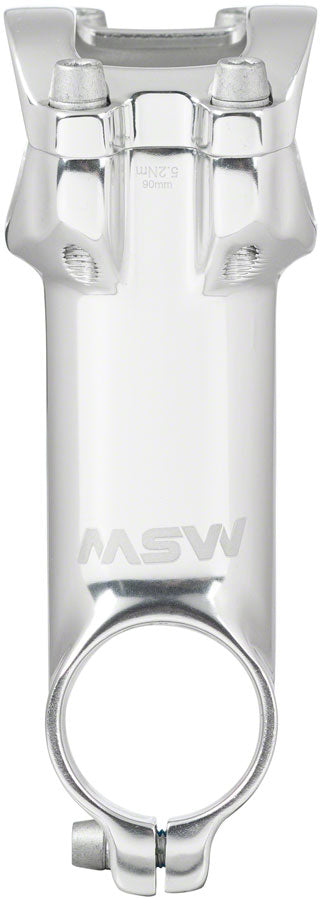 MSW 17 Stem - 90mm 31.8 Clamp +/-17 1 1/8" Aluminum Silver-Goodwynn&#39;sGoodwynn&#39;s