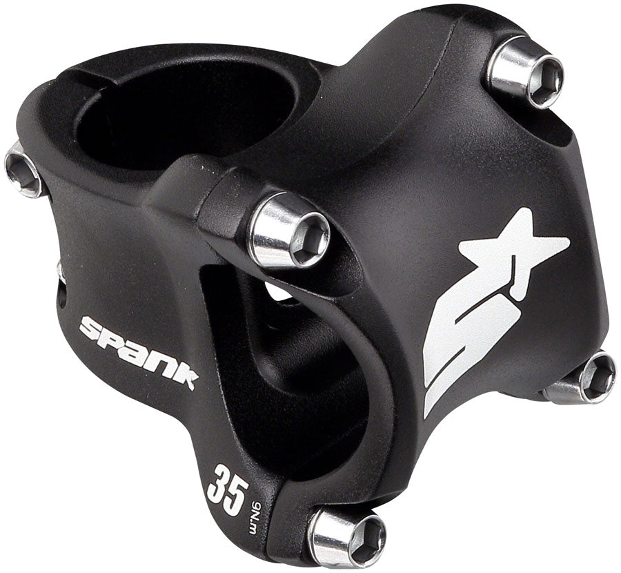 Spank Spike Race 2 Stem - 35mm 31.8 Clamp +/-0 1 1/8" Aluminum Black-Goodwynn&#39;sGoodwynn&#39;s