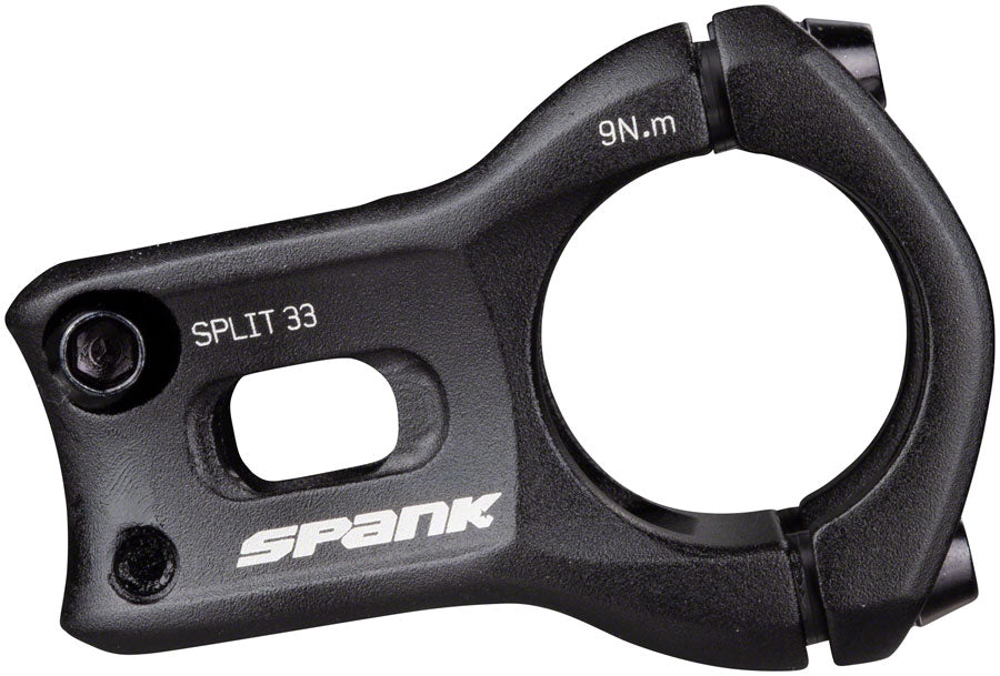 Spank Split Stem - 33mm 31.8 Clamp +/-0 1 1/8" Aluminum Black-Goodwynn&#39;sGoodwynn&#39;s