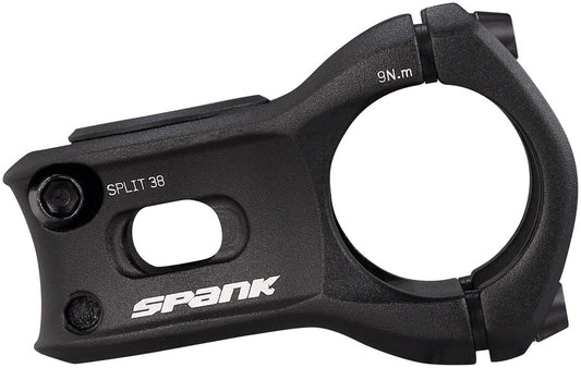 Spank Split Stem - 38mm 31.8 Clamp +/-0 1 1/8" Aluminum Black-Goodwynn's