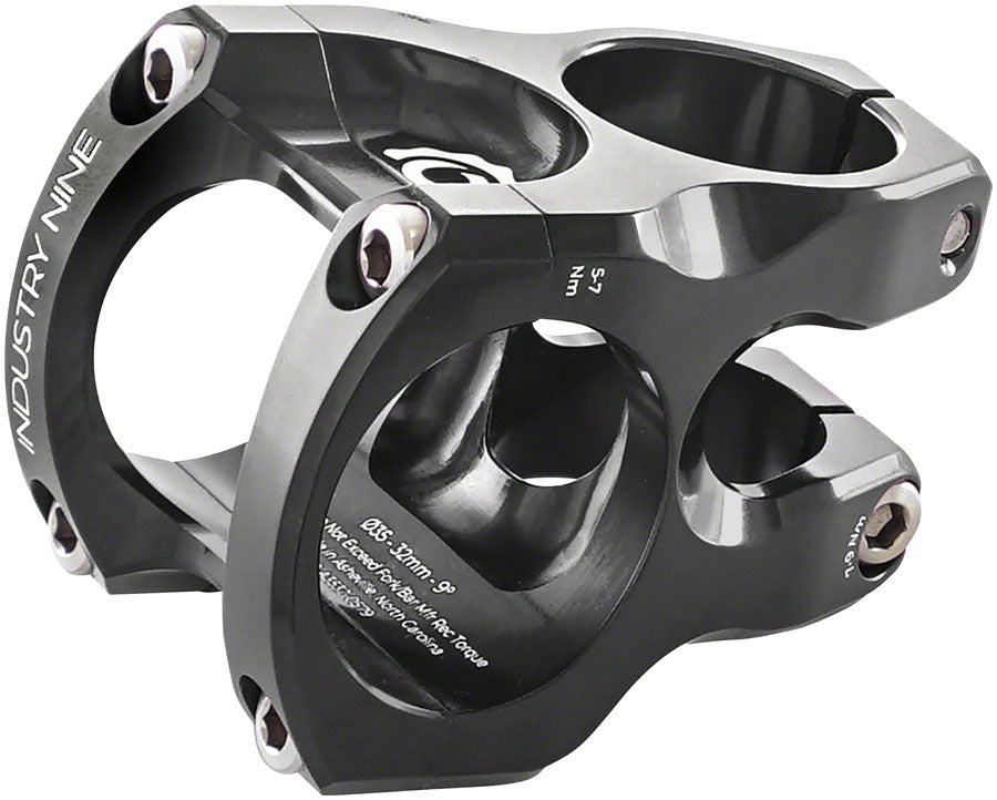 Industry Nine A35 Stem - 32mm 35 Clamp +/-9 1 1/8" Aluminum Black-Goodwynn&#39;sGoodwynn&#39;s