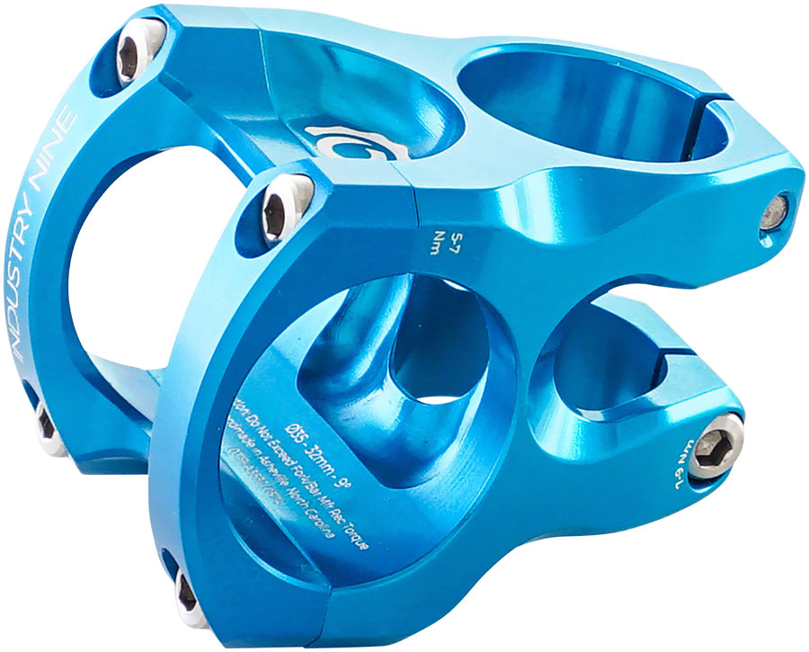 Industry Nine A35 Stem - 32mm 35 Clamp +/-9 1 1/8" Aluminum Turquoise-Goodwynn&#39;sGoodwynn&#39;s