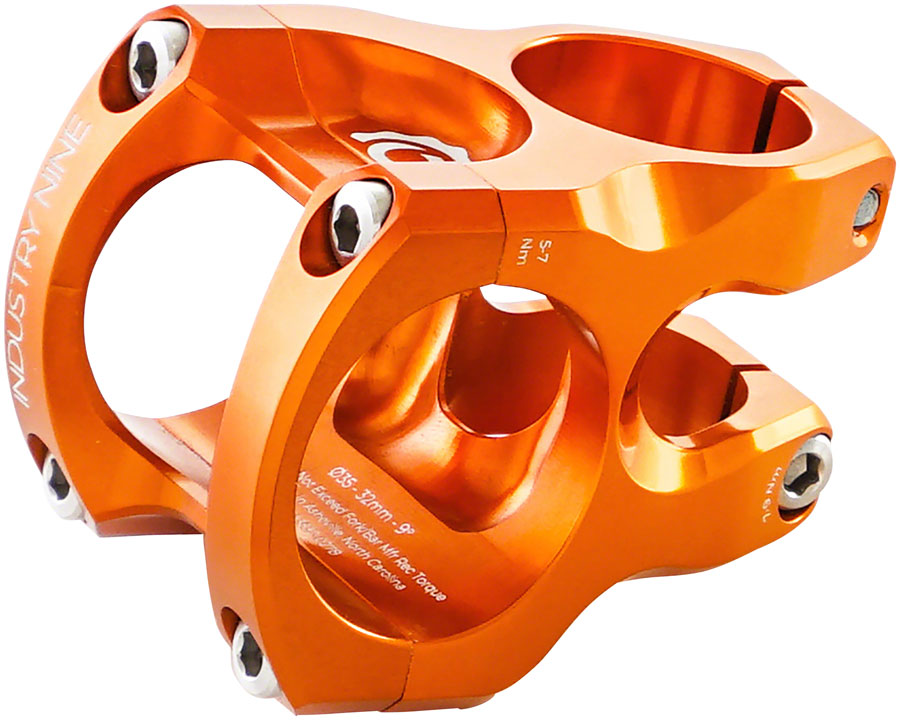 Industry Nine A35 Stem - 32mm 35 Clamp +/-9 1 1/8" Aluminum Orange-Goodwynn&#39;sGoodwynn&#39;s