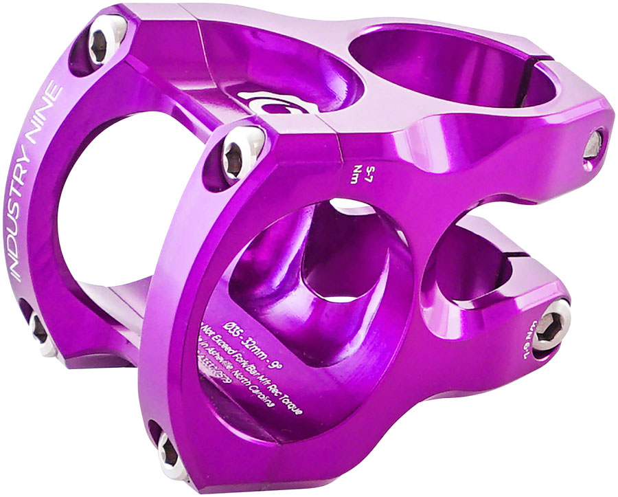 Industry Nine A35 Stem - 32mm 35 Clamp +/-9 1 1/8" Aluminum Purple