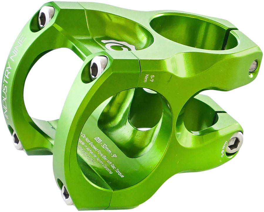 Industry Nine A35 Stem - 32mm 35 Clamp +/-9 1 1/8" Aluminum Lime-Goodwynn&#39;sGoodwynn&#39;s