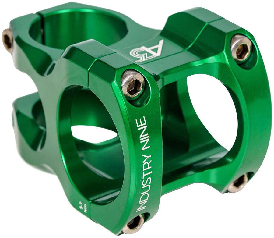 Industry Nine A318 Stem - 40mm 31.8mm Clamp +/-4.4 1 1/8" Aluminum Green