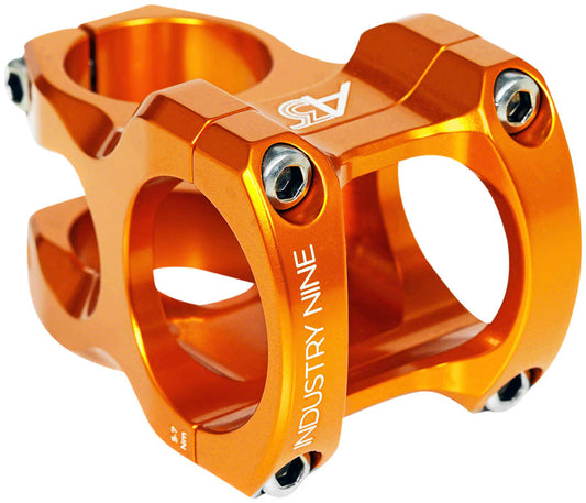 Industry Nine A318 Stem - 40mm 31.8mm Clamp +/-4.4 1 1/8" Aluminum Orange-Goodwynn's