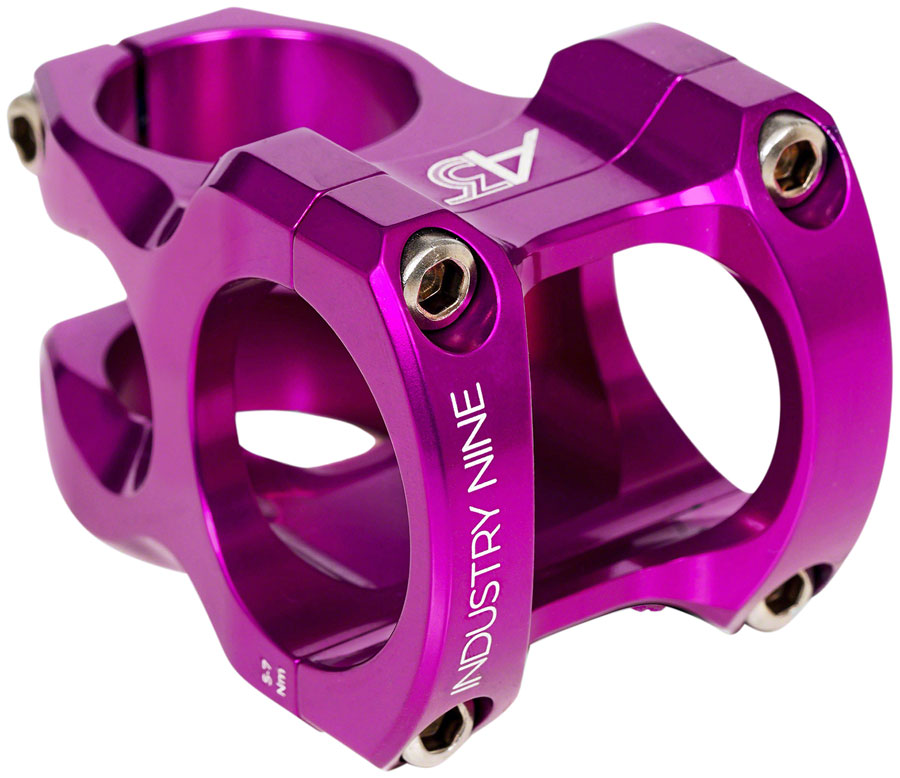 Industry Nine A318 Stem - 40mm 31.8mm Clamp +/-4.4 1 1/8" Aluminum Purple