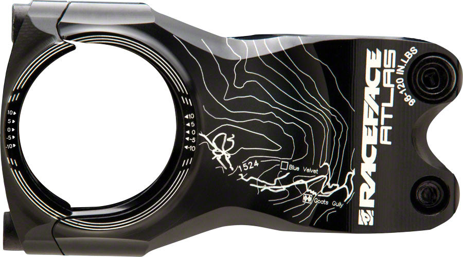 RaceFace Atlas 35 Stem - 65 mm 35.0 Clamp +/-0 1 1/8" Aluminum Black-Goodwynn&#39;sGoodwynn&#39;s