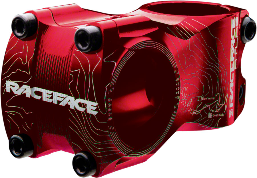 RaceFace Atlas Stem - 50mm 31.8 Clamp +/-0 1 1/8" Aluminum Red