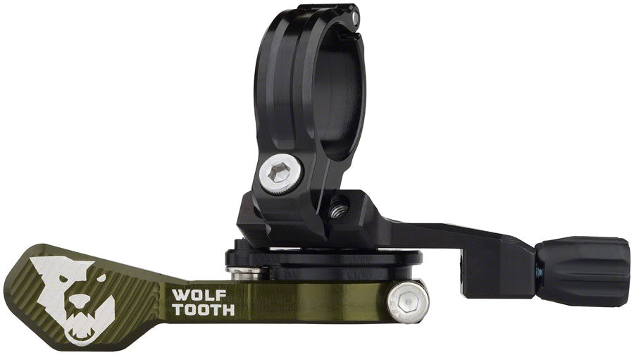 Wolf Tooth ReMote Pro Dropper Post Lever - 22.2mm Clamp Olive-Goodwynn&#39;sGoodwynn&#39;s