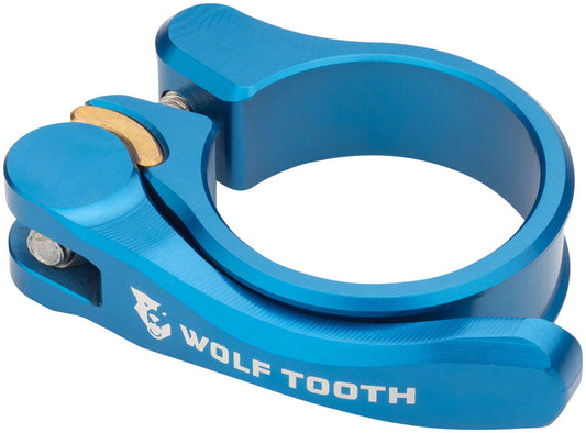 Wolf Tooth Components Quick Release Seatpost Clamp - 28.6mm Blue-Goodwynn's