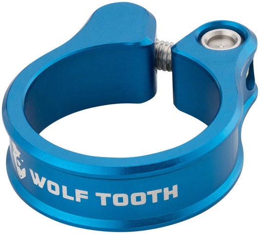 Wolf Tooth Seatpost Clamp - 28.6mm Blue-Goodwynn's