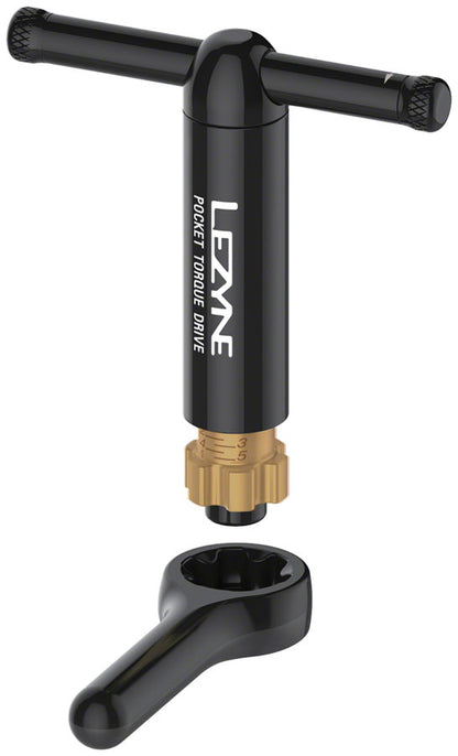 Lezyne Pocket Torque Drive Torque Wrench - 2-6 Nm 2.5 3 4 5MM T20 AND T25 BITS With Storage Case BLK