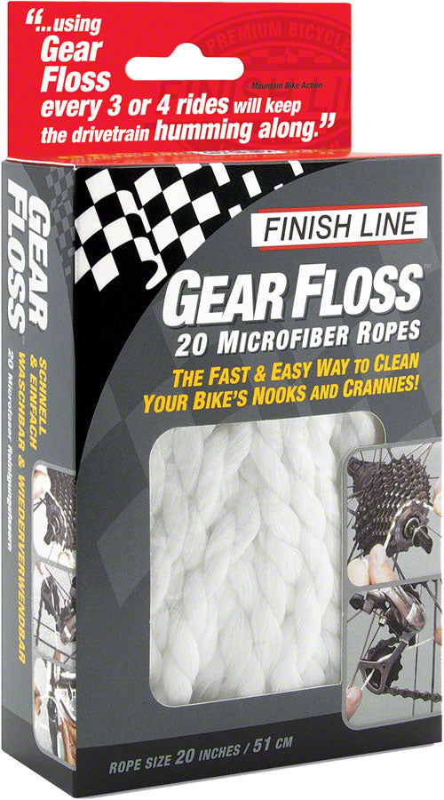 Finish Line Gear Floss Microfiber Cleaning Rope