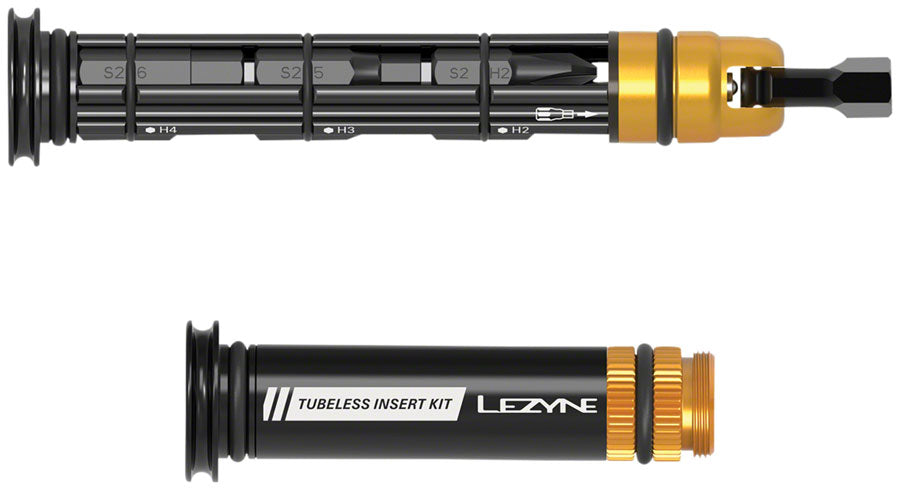 Lezyne Dual Insert Kit Bar-End Mount Multi Tool Tubeless Plug Tool BLK-Goodwynn&#39;sGoodwynn&#39;s