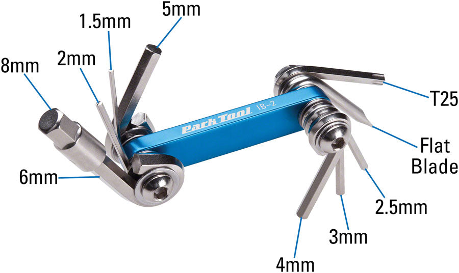 Park Tool IB-2 I-Beam Mini Folding Multi-Tool-Goodwynn&#39;sGoodwynn&#39;s