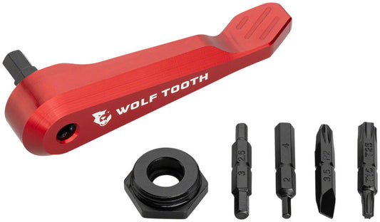 Wolf Tooth Components Axle Handle Multi-Tool Red-Goodwynn's