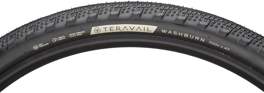 Teravail Washburn Tire - 700 x 47 Tubeless Folding Black Light and Supple-Goodwynn&#39;sGoodwynn&#39;s