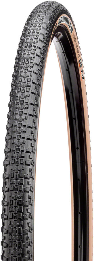 Maxxis Rambler Tire - 700 x 38 Tubeless Folding Black/Dark Tan Dual EXO-Goodwynn&#39;sGoodwynn&#39;s