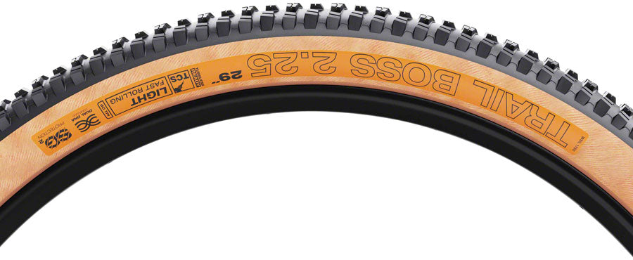 WTB Trailboss Mountain Tire 29"2.25 Folding Tubeless Ready Dual DNA TCS Light/Fast Rolling SG2 60TPI Tanwall