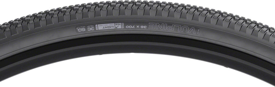 WTB Vulpine Tire - 700 x 36 TCS Tubeless Folding BLK Light/Fast Rolling Dual DNA SG2