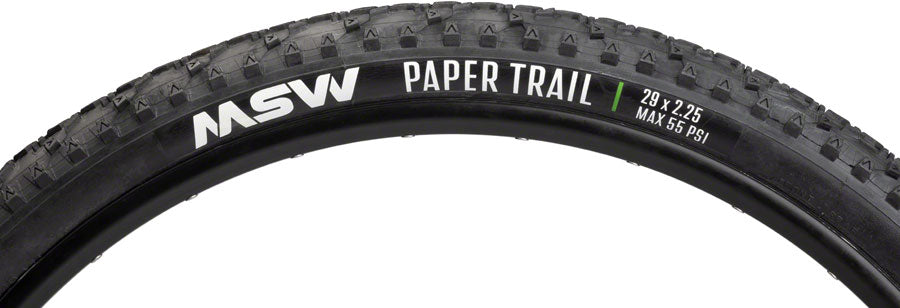 MSW Paper Trail Tire - 29 x 2.25 Wirebead Black 33tpi