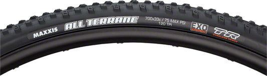 Maxxis All Terrane Tire - 700 x 33 Tubeless Folding Black Dual EXO 120tpi-Goodwynn's