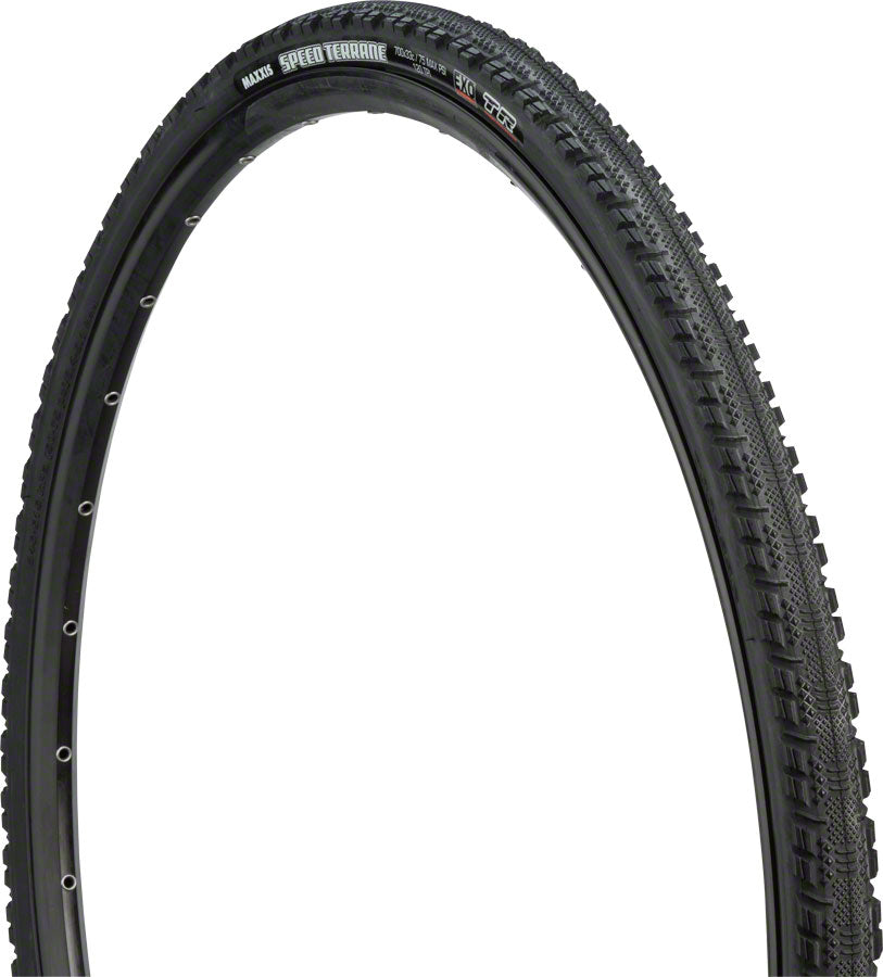 Maxxis Speed Terrane Tire - 700 x 33 Tubeless Folding Black Dual EXO