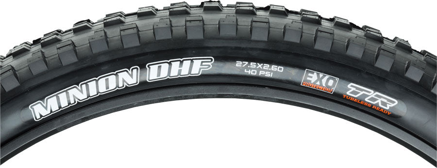 Maxxis Minion DHF Tire - 27.5 x 2.6 Tubeless Folding Black Dual EXO