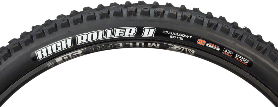 Maxxis High Roller II Tire - 27.5 x 2.5 Tubeless Folding BLK 3C Maxx Terra EXO Wide Trail-Goodwynn&#39;sGoodwynn&#39;s