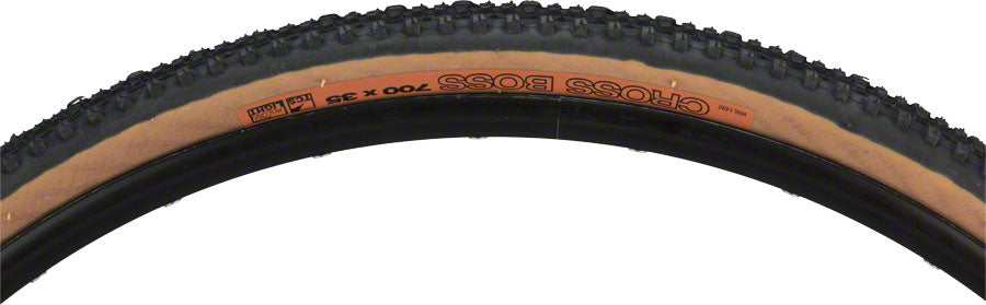 WTB Cross Boss Tire - 700 x 35 TCS Tubeless Folding BLK/Tan Light Fast Rolling