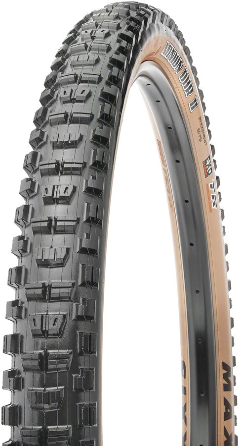 Maxxis Minion DHR II Tire - 29 x 2.4 Tubeless Folding BLK/Dark Tan Dual EXO Wide Trail