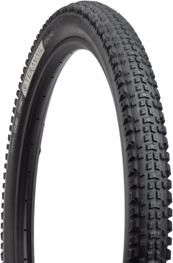 Teravail Ehline Tire - 27.5 x 2.5 Tubeless Folding BLK Durable Fast Compound