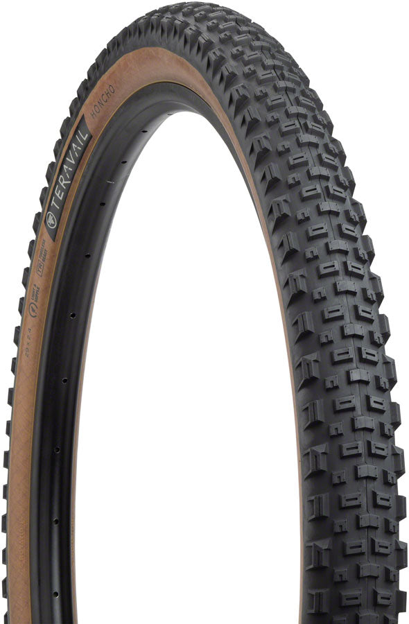 Teravail Honcho Tire - 29 x 2.4 Tubeless Folding Tan Durable Grip Compound