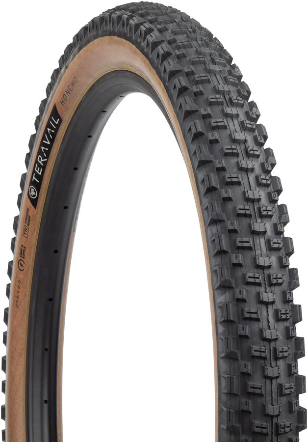 Teravail Honcho Tire - 27.5 x 2.6 Tubeless Folding Tan Durable Grip Compound