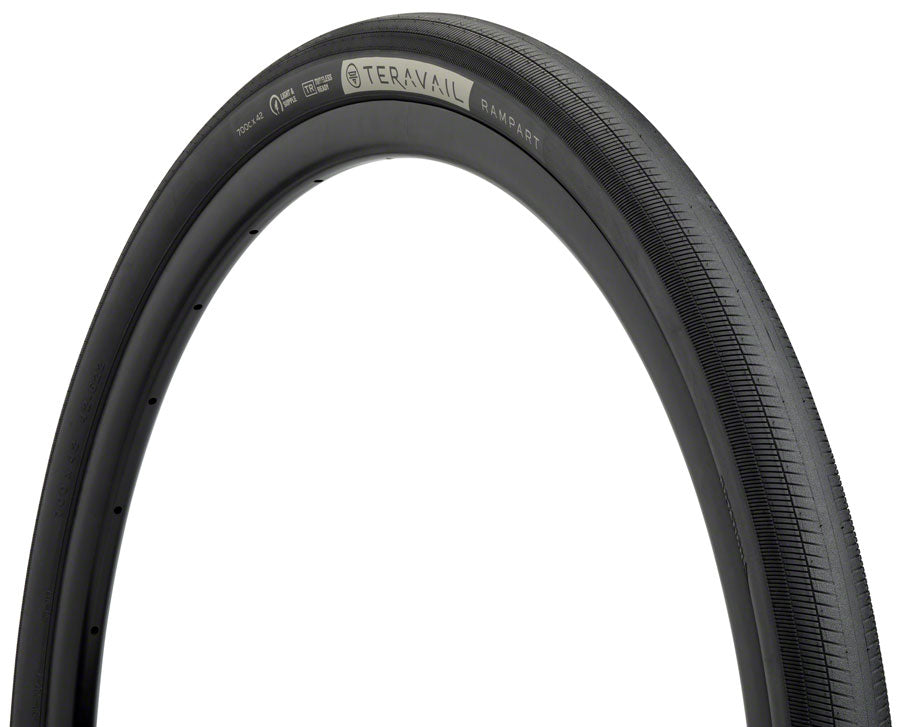 Teravail Rampart Tire - 700 x 42 Tubeless Folding BLK Durable Fast Compound-Goodwynn&#39;sGoodwynn&#39;s