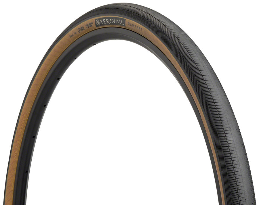 Teravail Rampart Tire - 700 x 42 Tubeless Folding Tan Light Supple Fast Compound-Goodwynn&#39;sGoodwynn&#39;s