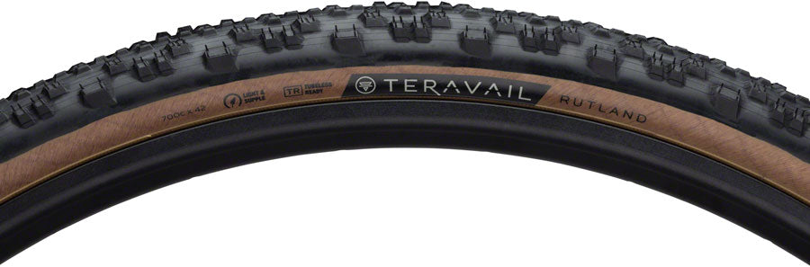 Teravail Rutland Tire - 700 x 42 Tubeless Folding Tan Light Supple Fast Compound-Goodwynn&#39;sGoodwynn&#39;s