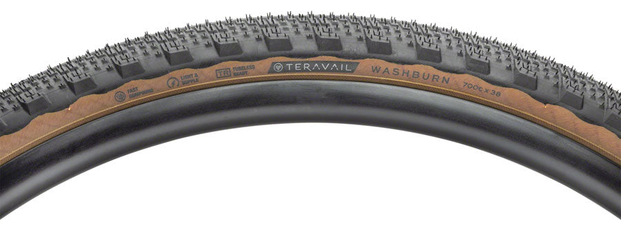 Teravail Washburn Tire - 700 x 38 Tubeless Folding Tan Light and Supple-Goodwynn&#39;sGoodwynn&#39;s