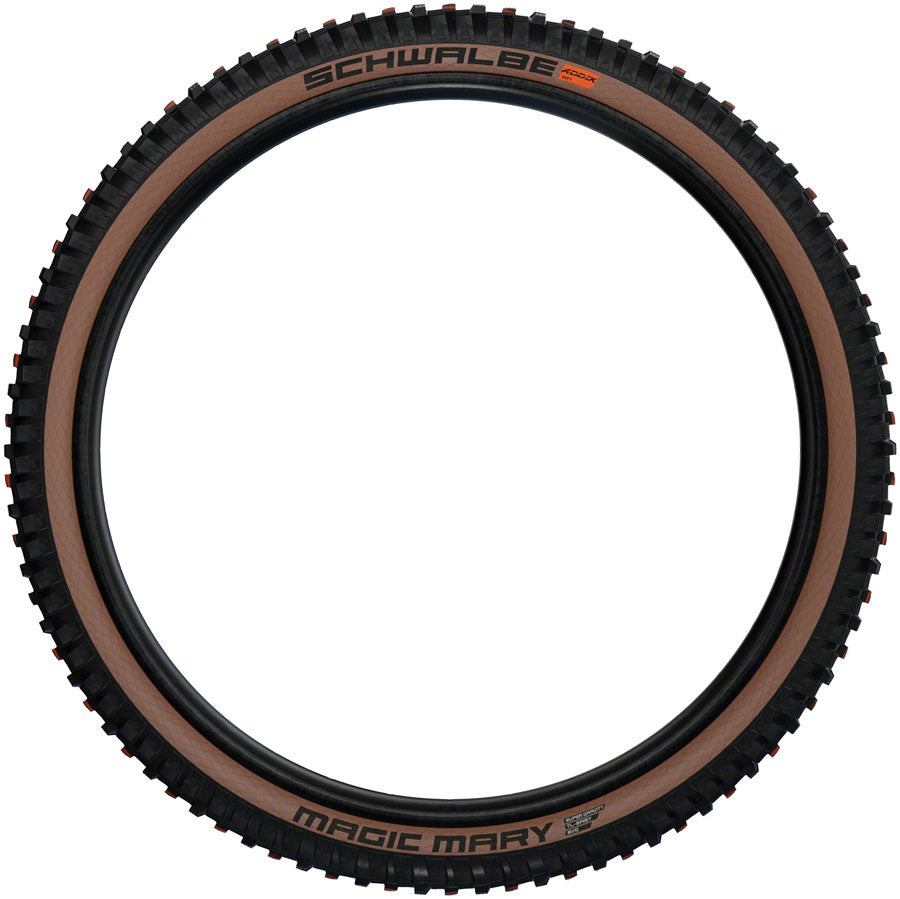 Schwalbe Magic Mary Tire - 29 x 2.4 Tubeless Folding BLK/Bronze Evolution Line Super Gravity Addix Soft-Goodwynn&#39;sGoodwynn&#39;s