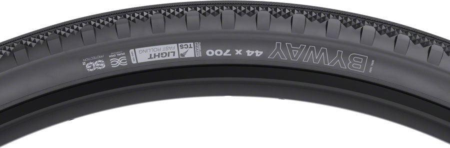 WTB Byway Tire - 700 x 44 TCS Tubeless Folding Black Light Fast Rolling SG2-Goodwynn&#39;sGoodwynn&#39;s