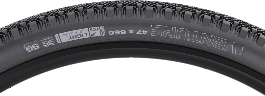 WTB Venture Tire - 650b x 47 TCS Tubeless Folding BLK Light Fast Rolling SG2-Goodwynn&#39;sGoodwynn&#39;s