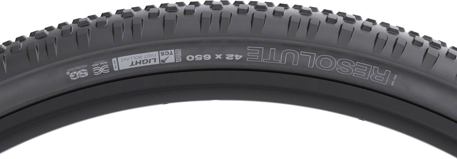 WTB Resolute Tire - 650b x 42 TCS Tubeless Folding BLK Light Fast Rolling SG2