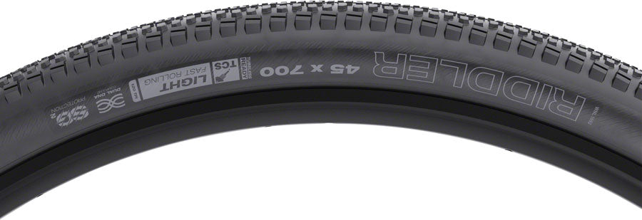 WTB Riddler Tire - 700 x 45 TCS Tubeless Folding BLK Light Fast Rolling SG2-Goodwynn&#39;sGoodwynn&#39;s