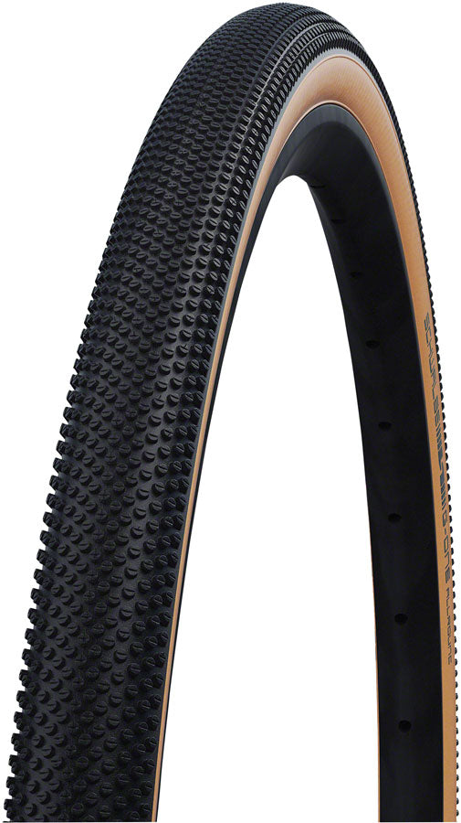 Schwalbe G-One Allround Tire - 700 x 35 Tubeless Folding BLK/Tan Performance Addix RaceGuard-Goodwynn's