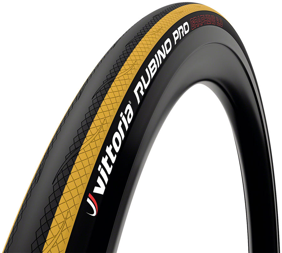 Vittoria Rubino IV Tire - 700 x 25 Clincher  Folding  Black/Yellow 3C G2.0