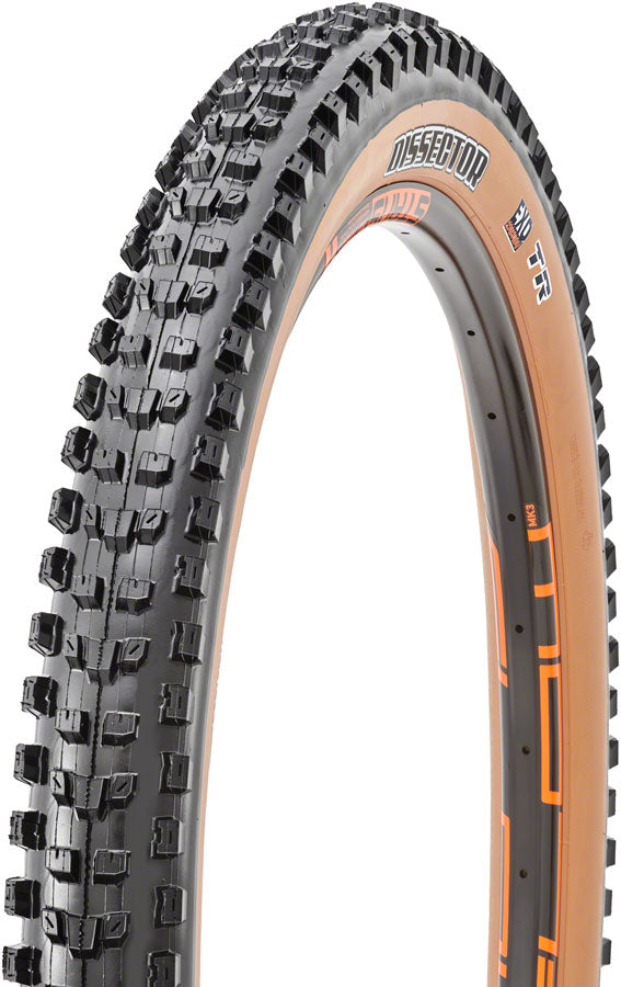 Maxxis Dissector Tire - 29 x 2.6 Tubeless Folding Black/Tan Dual EXO